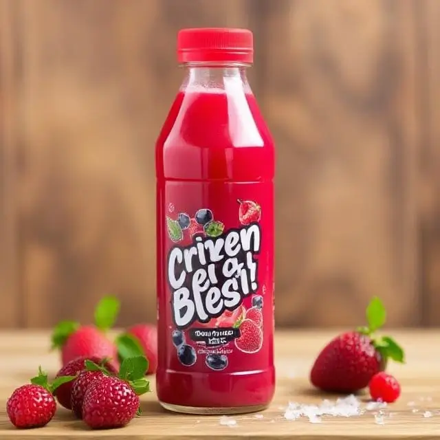 Crimson Berry Blast juice bottle