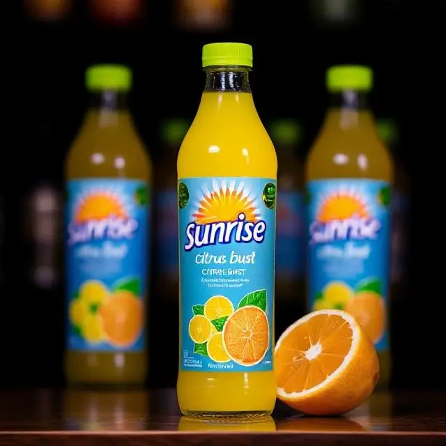 Sunrise Citrus Burst juice bottle