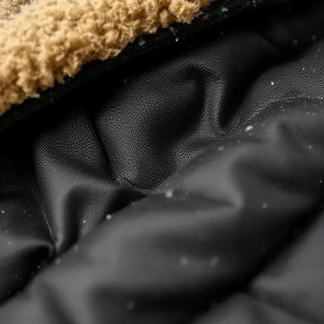 A close-up of the recycled insulated liner