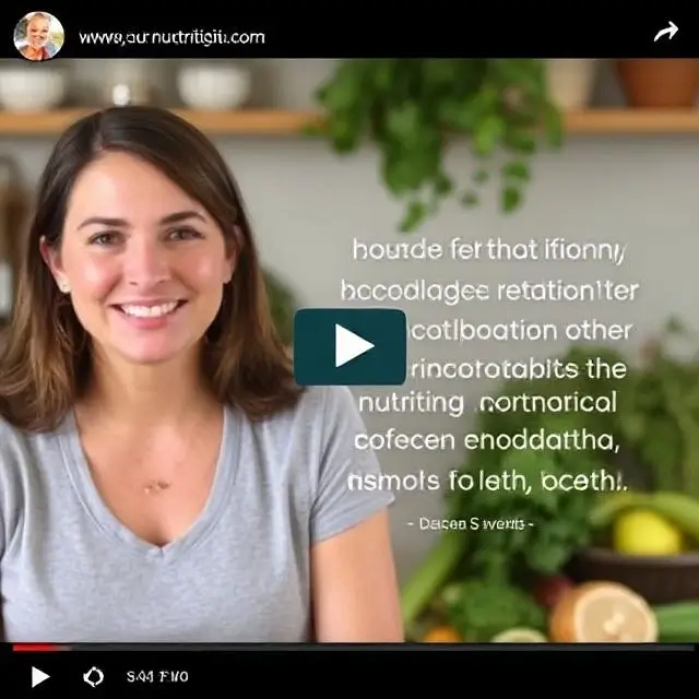 Video testimonial from a nutritionist
